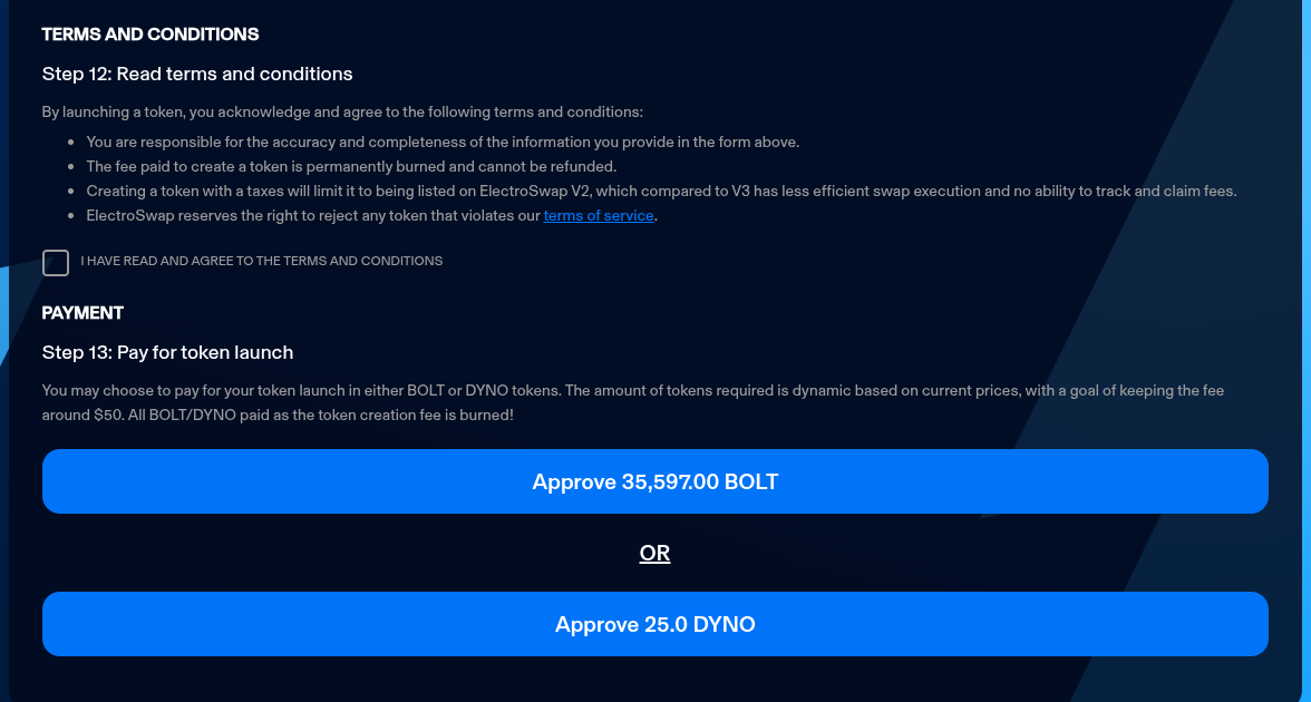 T&amp;C&#39;s &amp; Payment