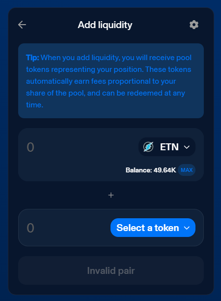 Select Token